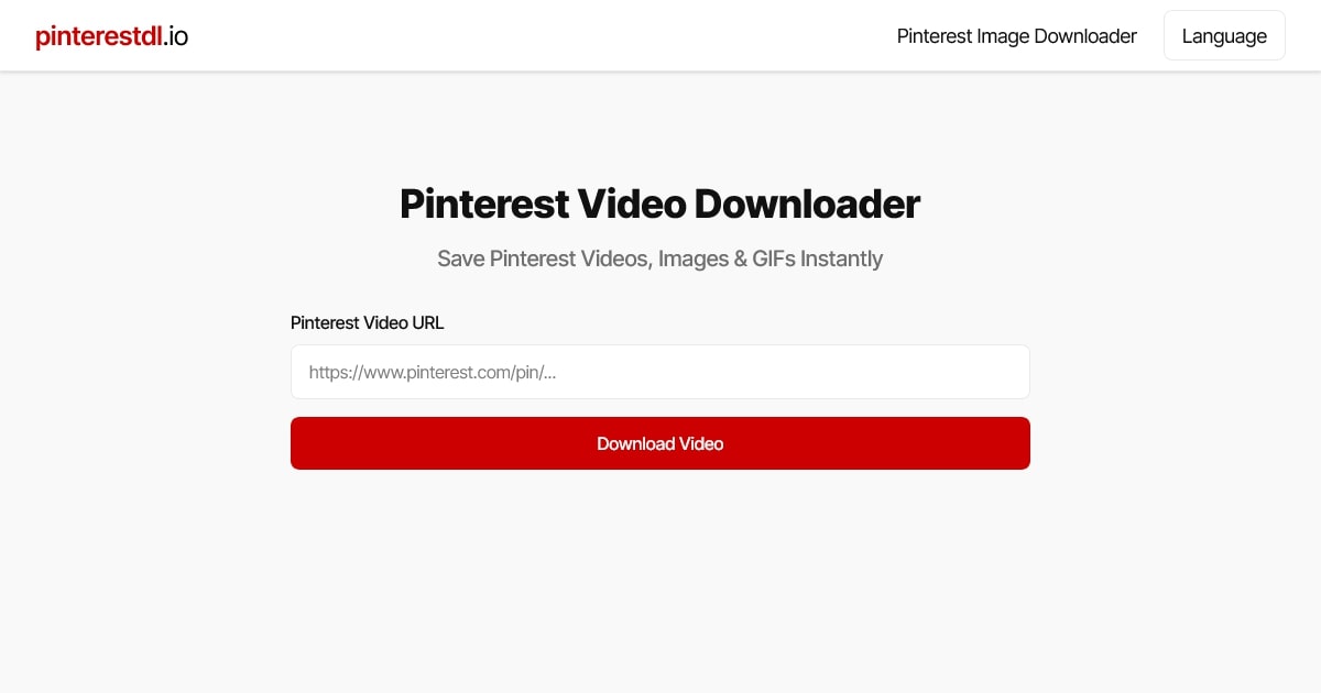 Pinterest Video Download - Save Pinterest Videos, Images & GIF Instantly